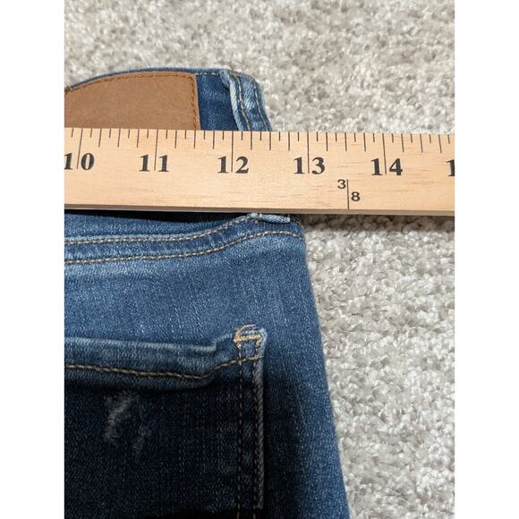 American Eagle Women's Distressed Curvy Jeans Next Level Stretch Size 2 skinny - Picture 7 of 8